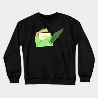 Letter Writing (green) Crewneck Sweatshirt